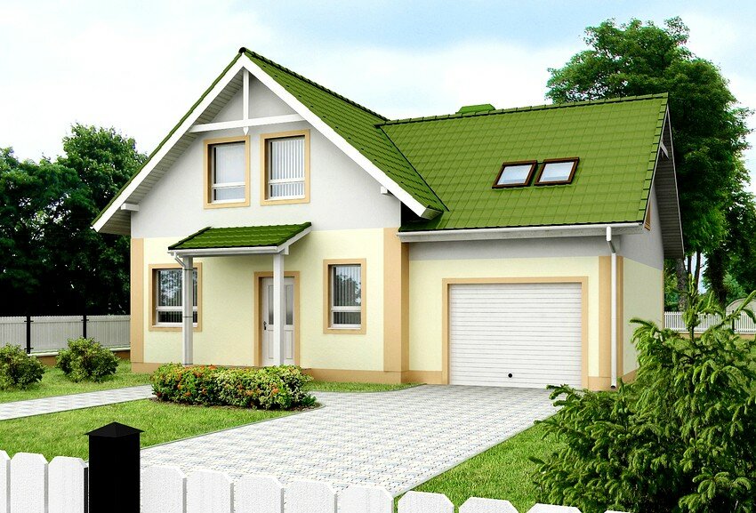 проект дома с гаражом
